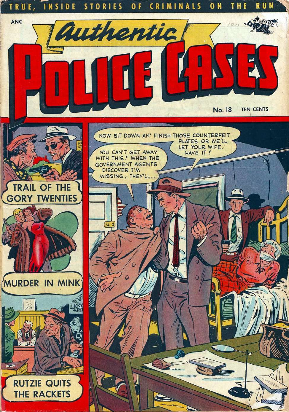 Comic Book Cover For Authentic Police Cases 18