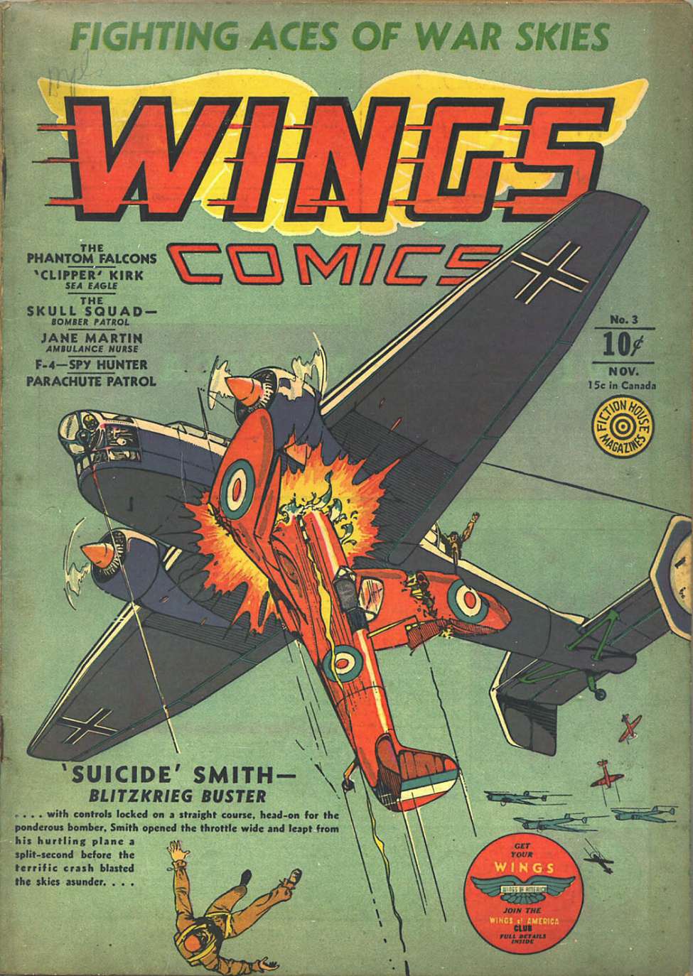 Comic Book Cover For Wings Comics 3