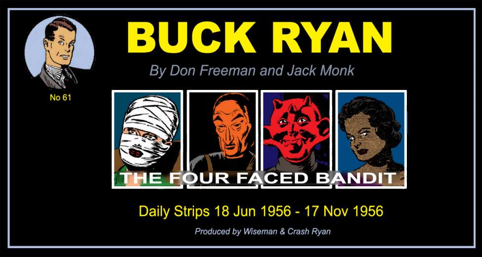 Comic Book Cover For Buck Ryan 61 - The Four-Faced Bandit