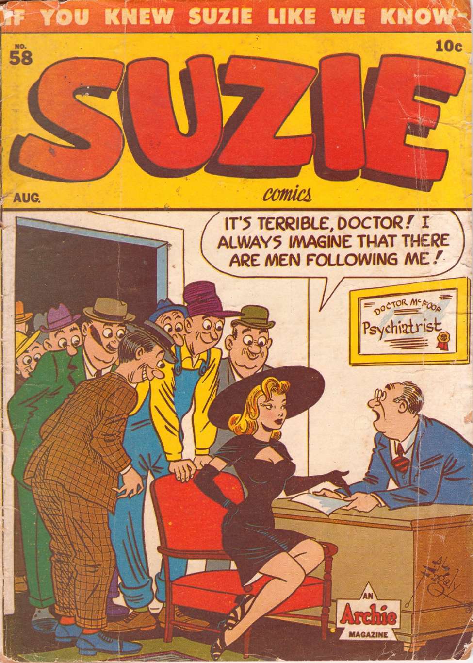 Comic Book Cover For Suzie Comics 58