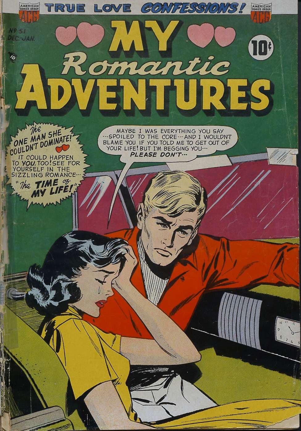 Comic Book Cover For Romantic Adventures 51