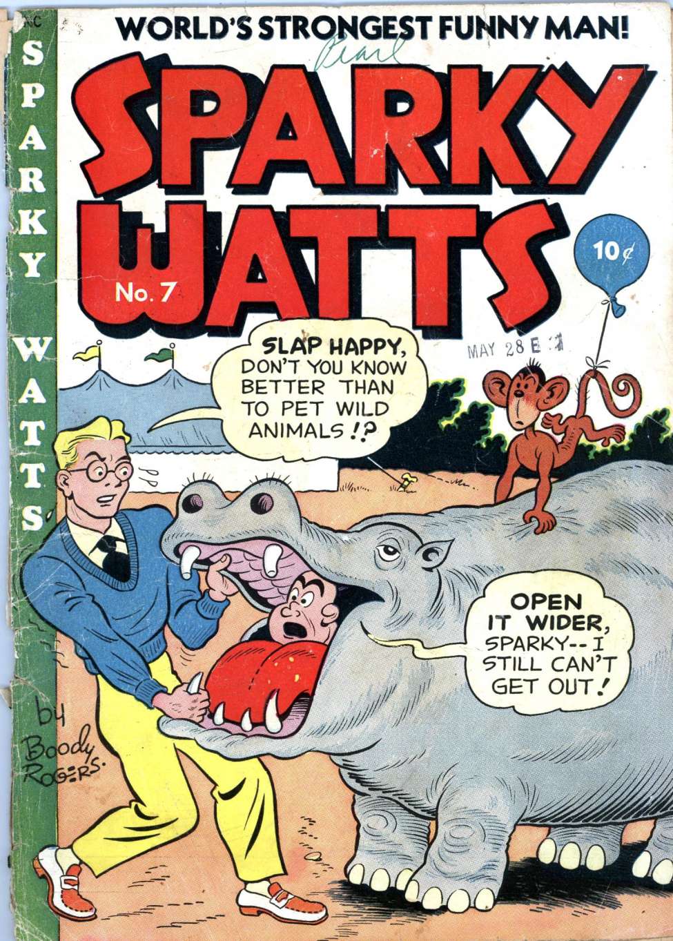 Comic Book Cover For Sparky Watts 7