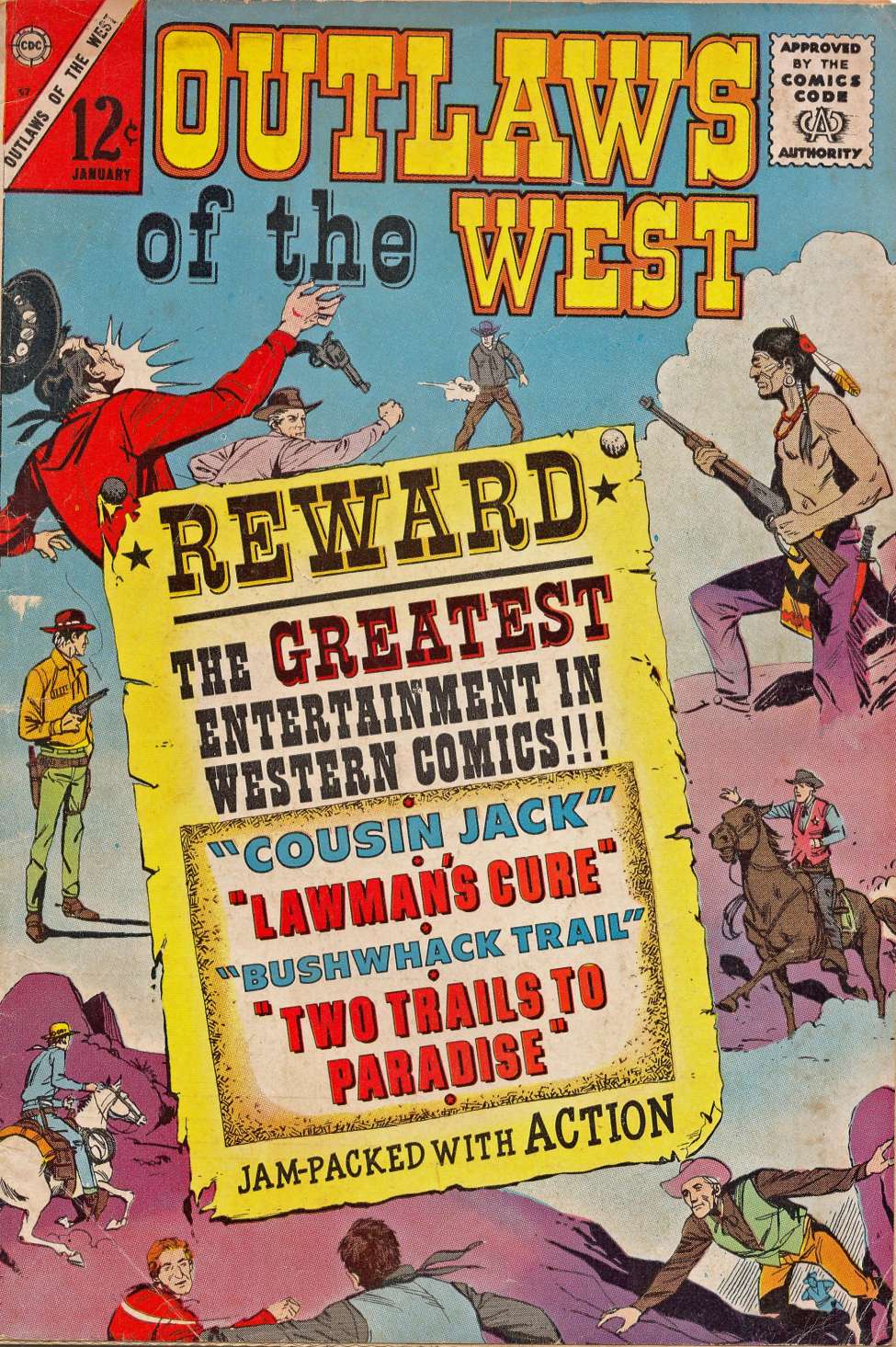 Comic Book Cover For Outlaws of the West 57