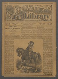 Large Thumbnail For Beadle's Half Dime Library 1111 - Lasso Jack, the Young Mustanger