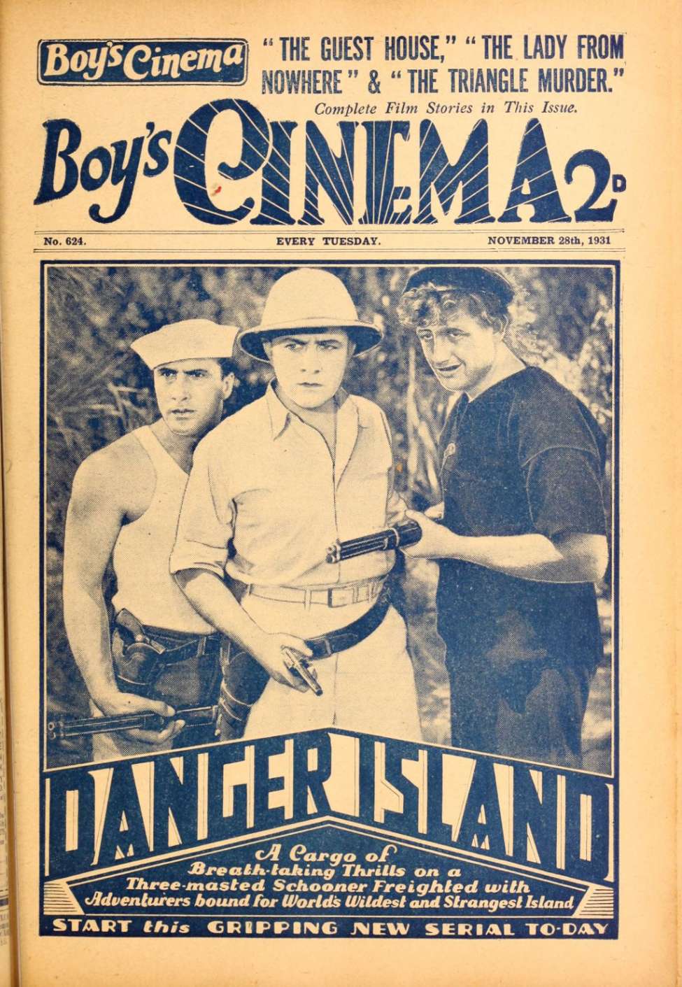 Book Cover For Boy's Cinema 624 - Danger Island - Kenneth Harlan