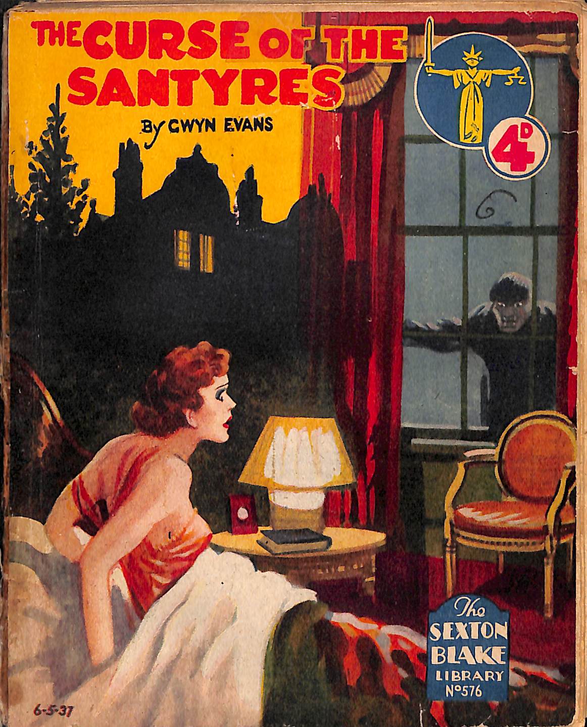 Comic Book Cover For Sexton Blake Library S2 576 - The Curse of the Santyres