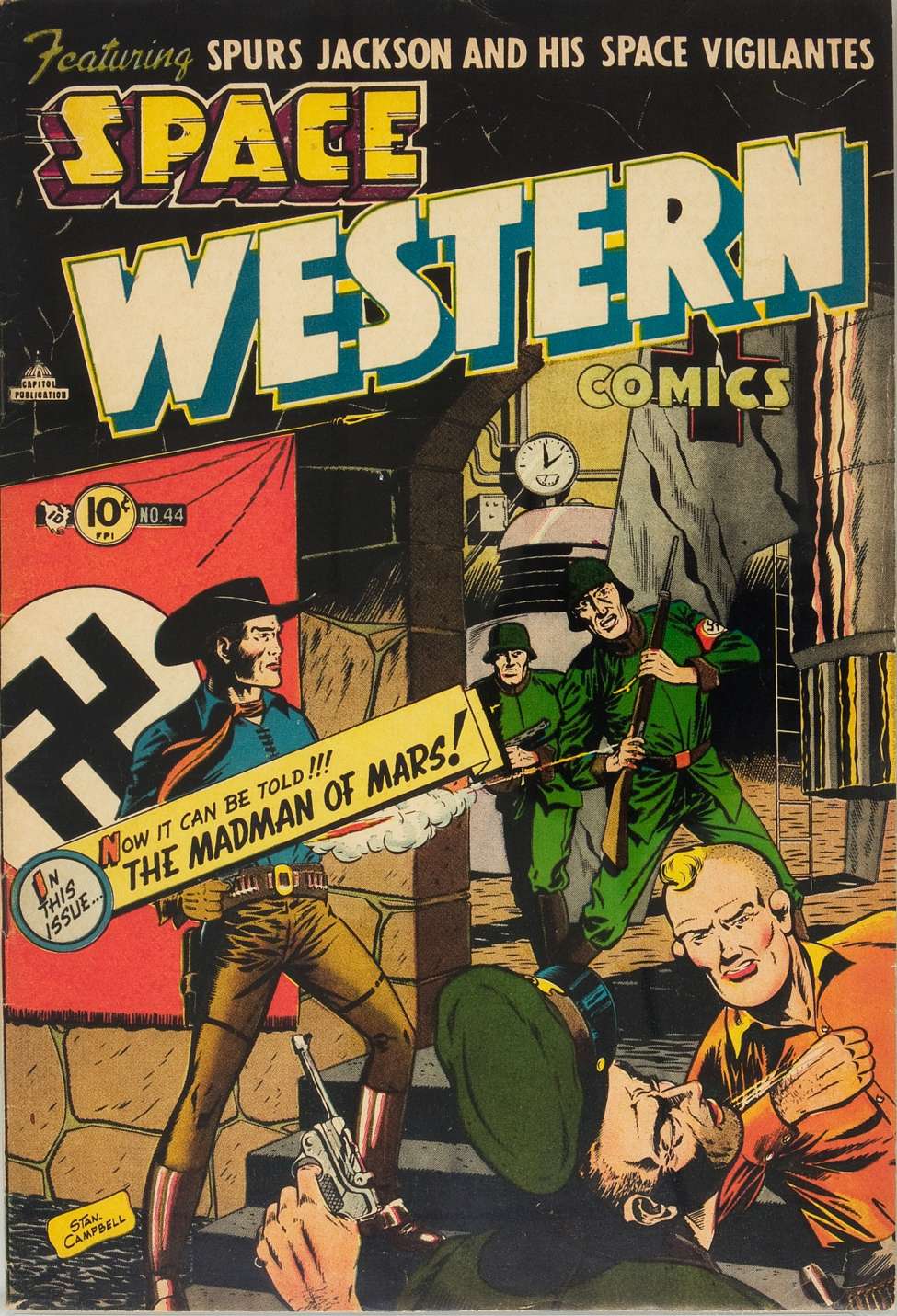 Comic Book Cover For Space Western 44