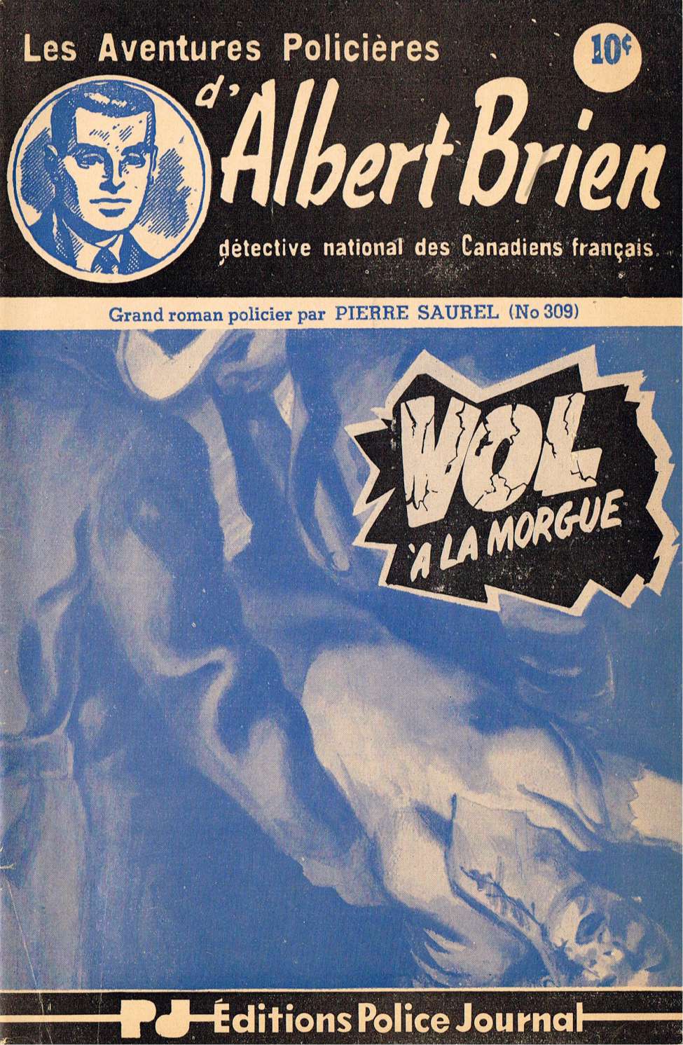 Comic Book Cover For Albert Brien v2 309 - Vol à la morgue