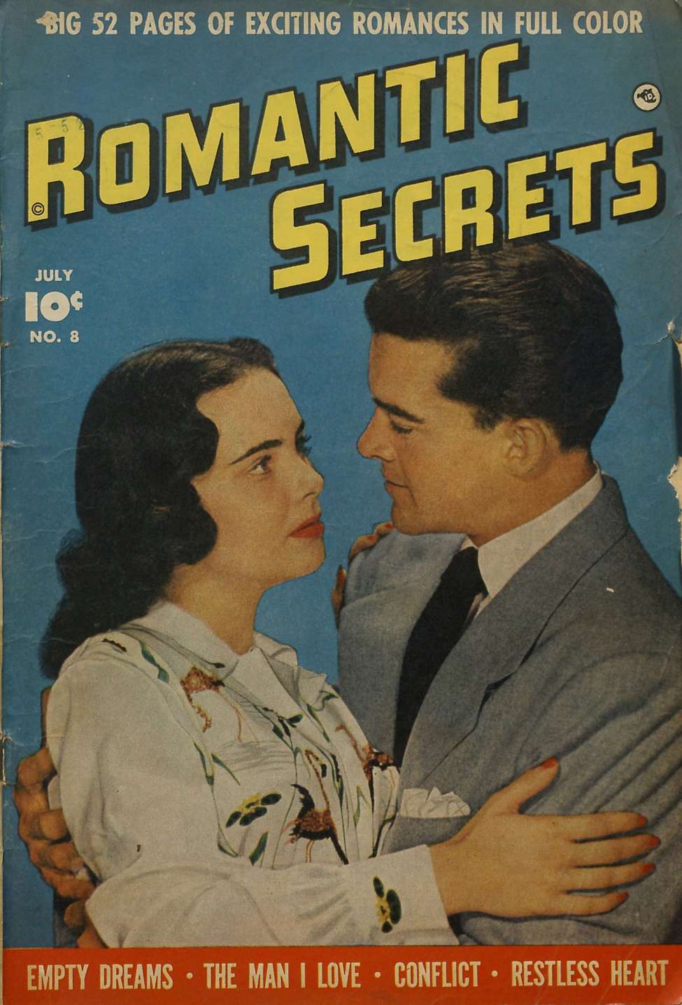 Comic Book Cover For Romantic Secrets 8