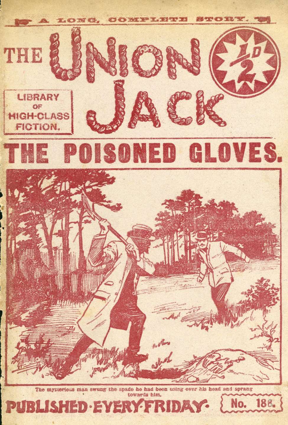 Comic Book Cover For The Union Jack 188 - The Poisoned Gloves