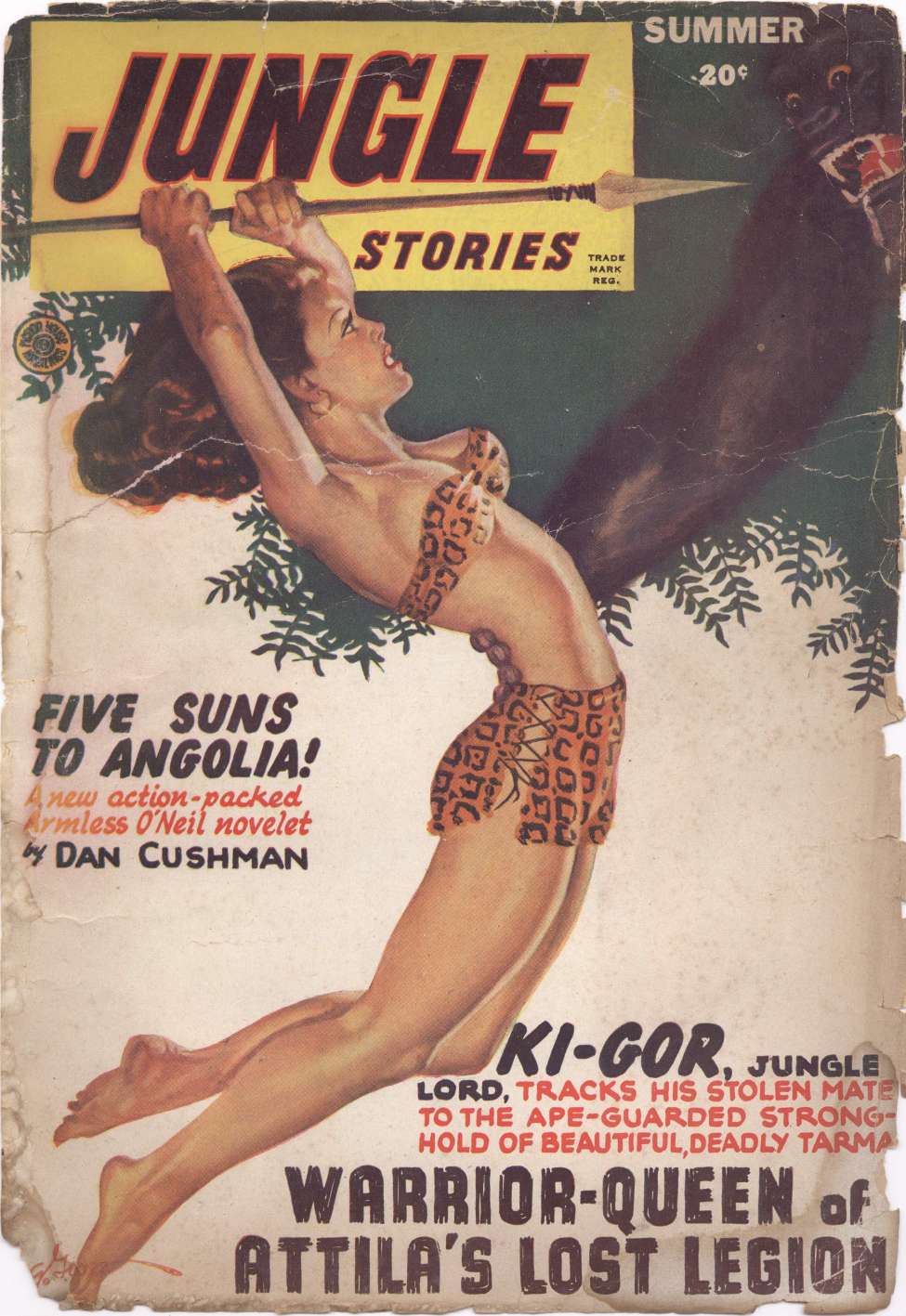 Book Cover For Jungle Stories v3 11 - Warrior-Queen of Attila's Lost Legion - John Peter Drummond