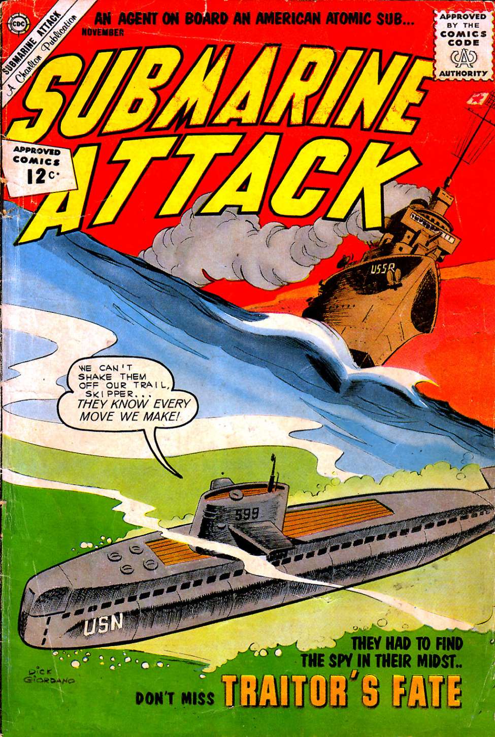Comic Book Cover For Submarine Attack 36