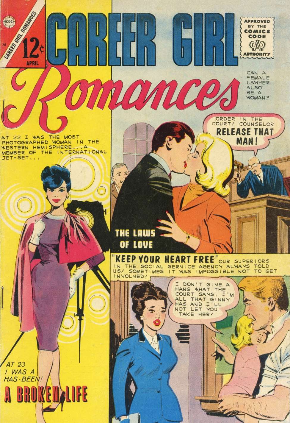 Comic Book Cover For Career Girl Romances 28