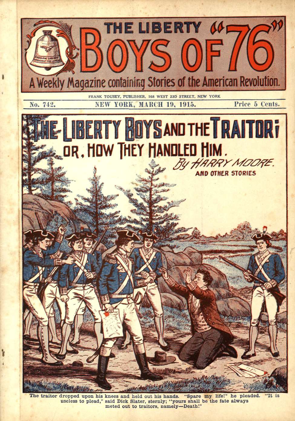 Book Cover For The Liberty Boys of 76 742 - The Liberty Boys and the Traitor