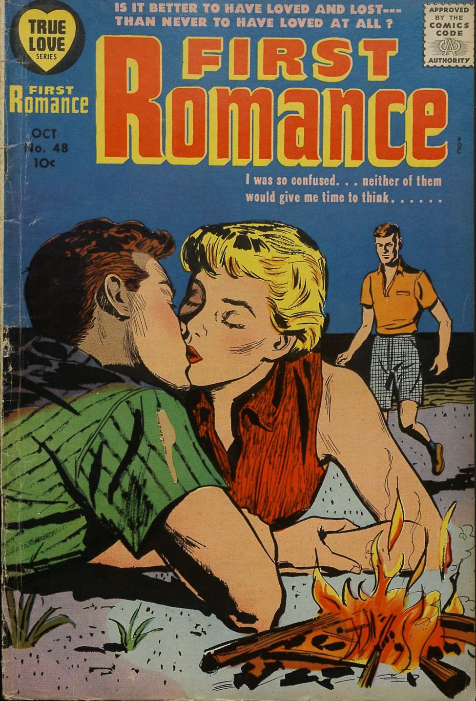 Comic Book Cover For First Romance Magazine 48
