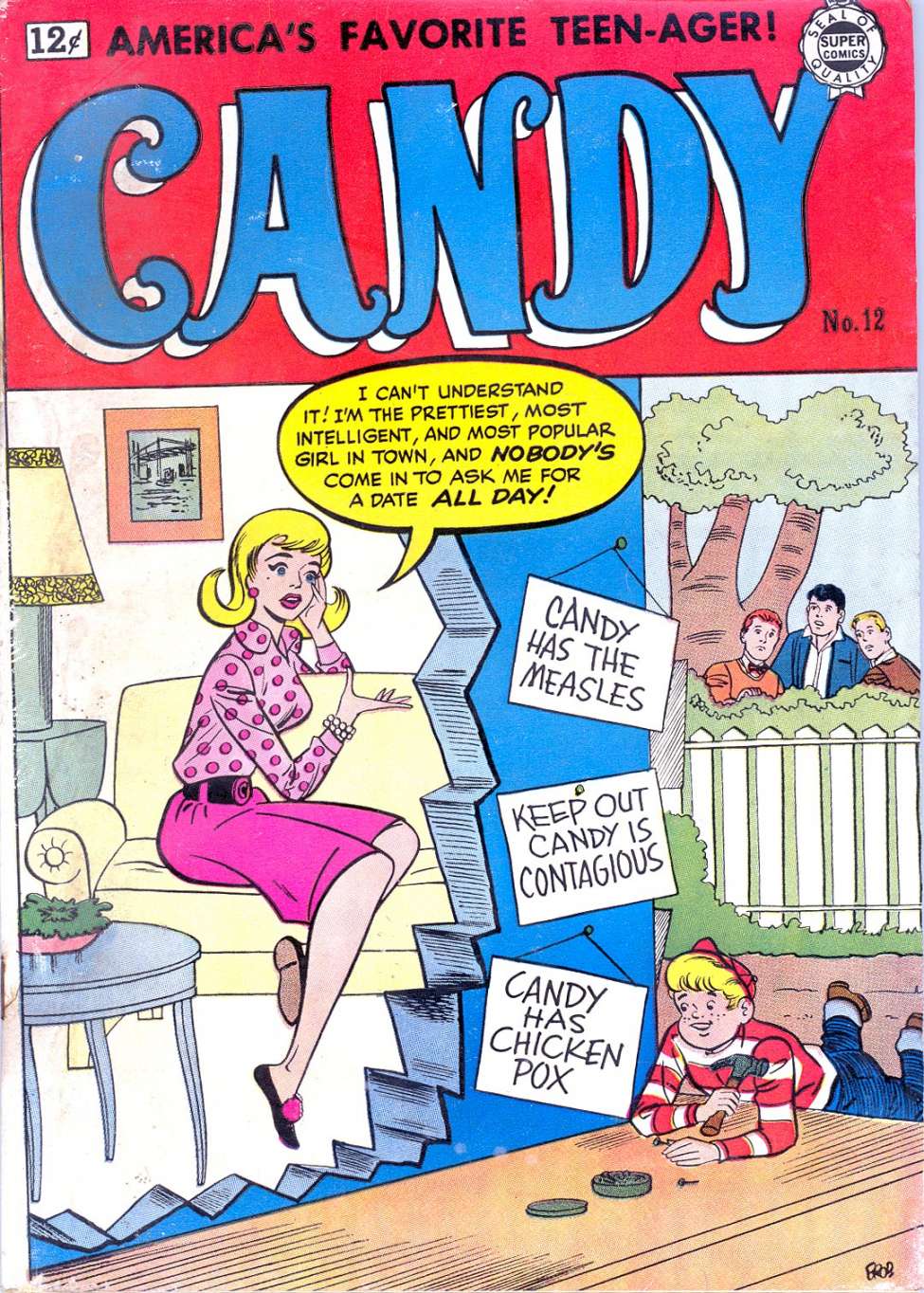 Comic Book Cover For Candy 12