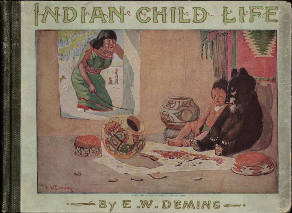 Book Cover For Indian Child Life - Edwin Willard Deming