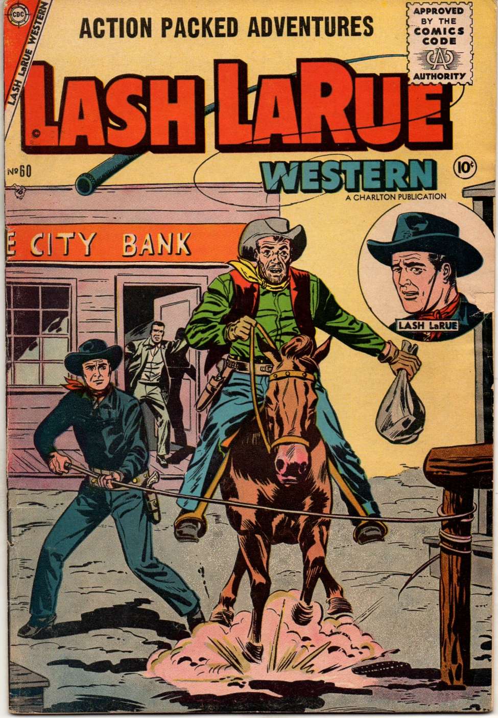 Comic Book Cover For Lash LaRue Western 60
