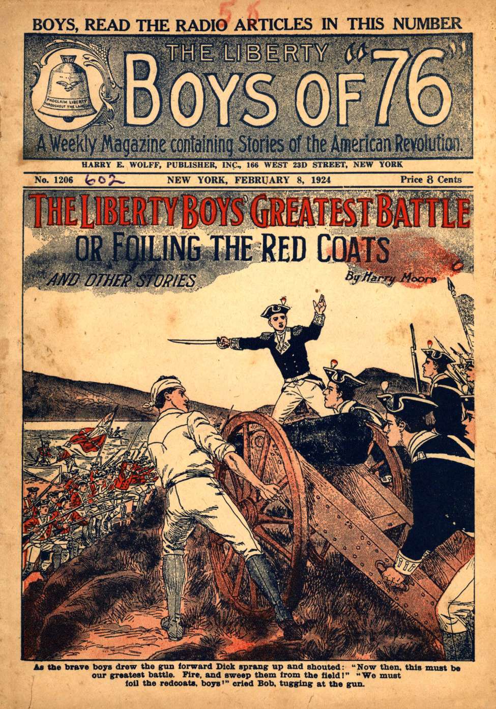 Book Cover For The Liberty Boys of 76 1206 - The Liberty Boys' Greatest Battle