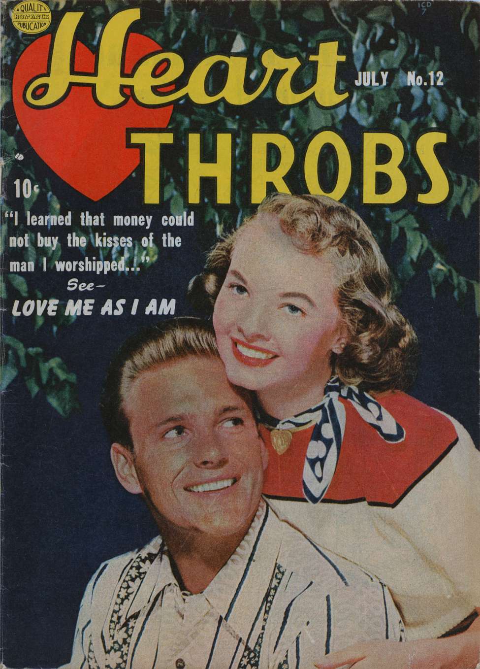 Comic Book Cover For Heart Throbs 12