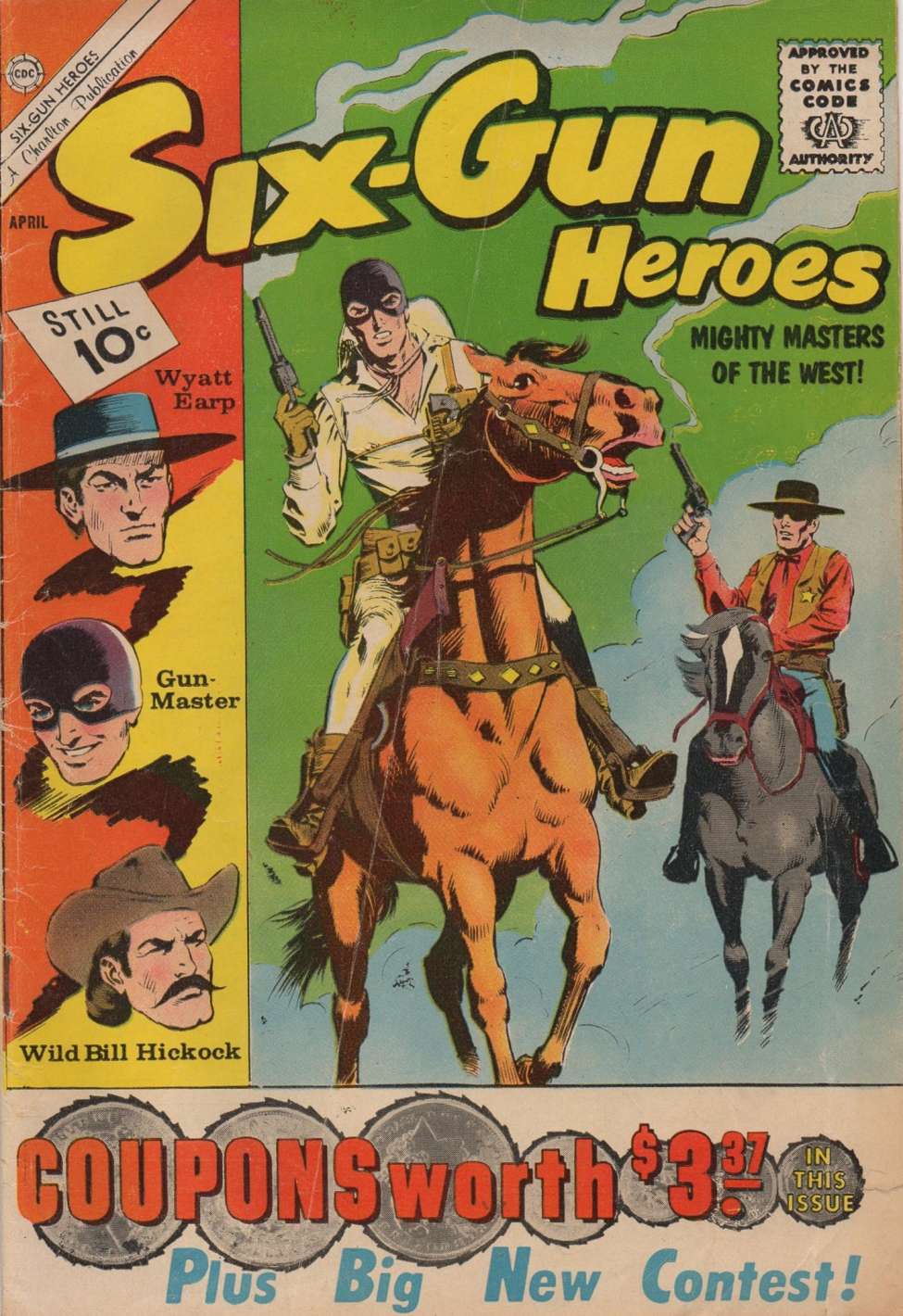 Comic Book Cover For Six-Gun Heroes 62