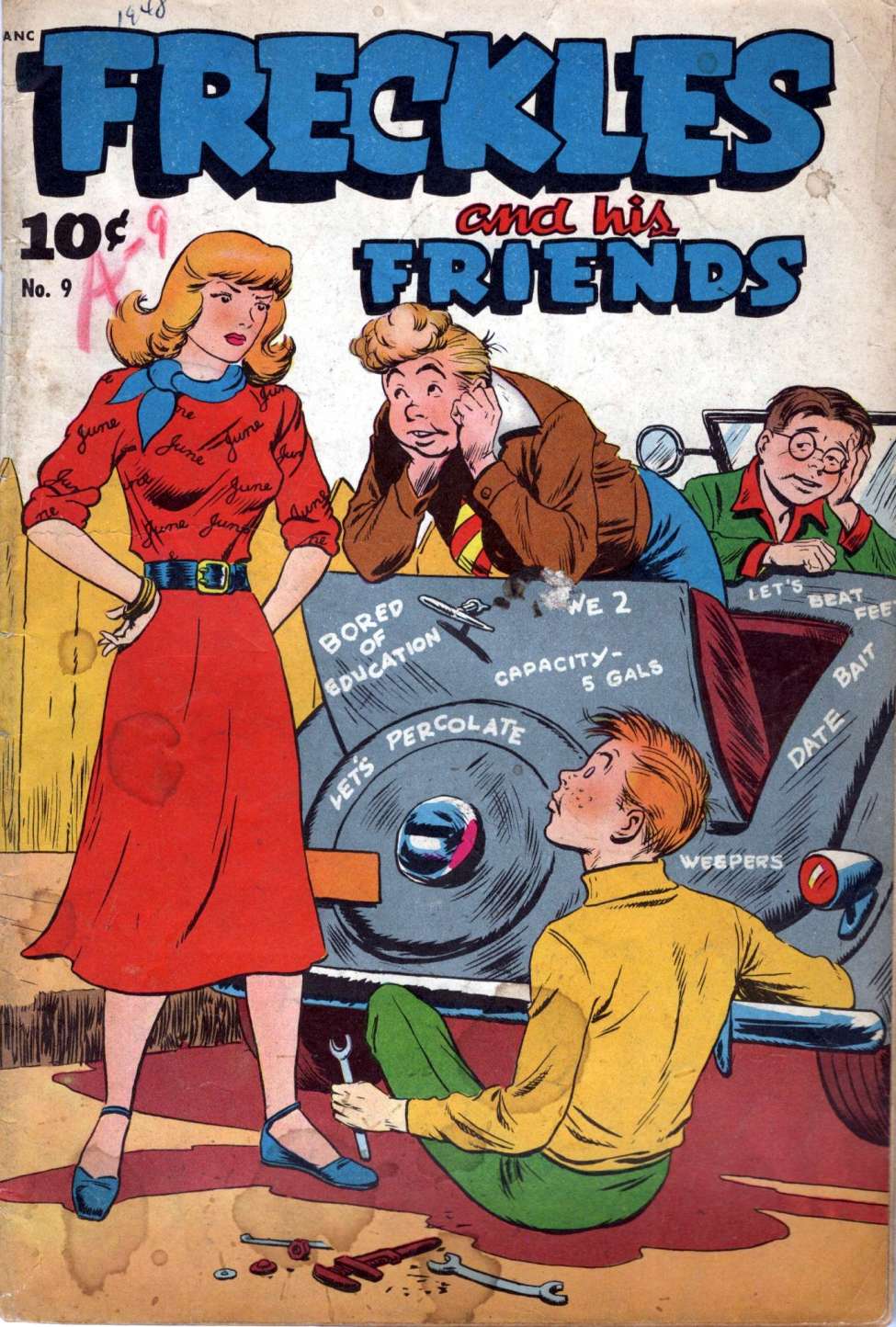 Comic Book Cover For Freckles and His Friends 9