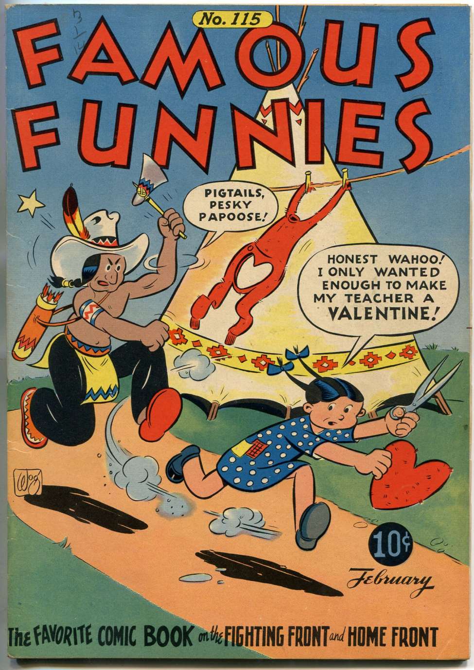 Comic Book Cover For Famous Funnies 115