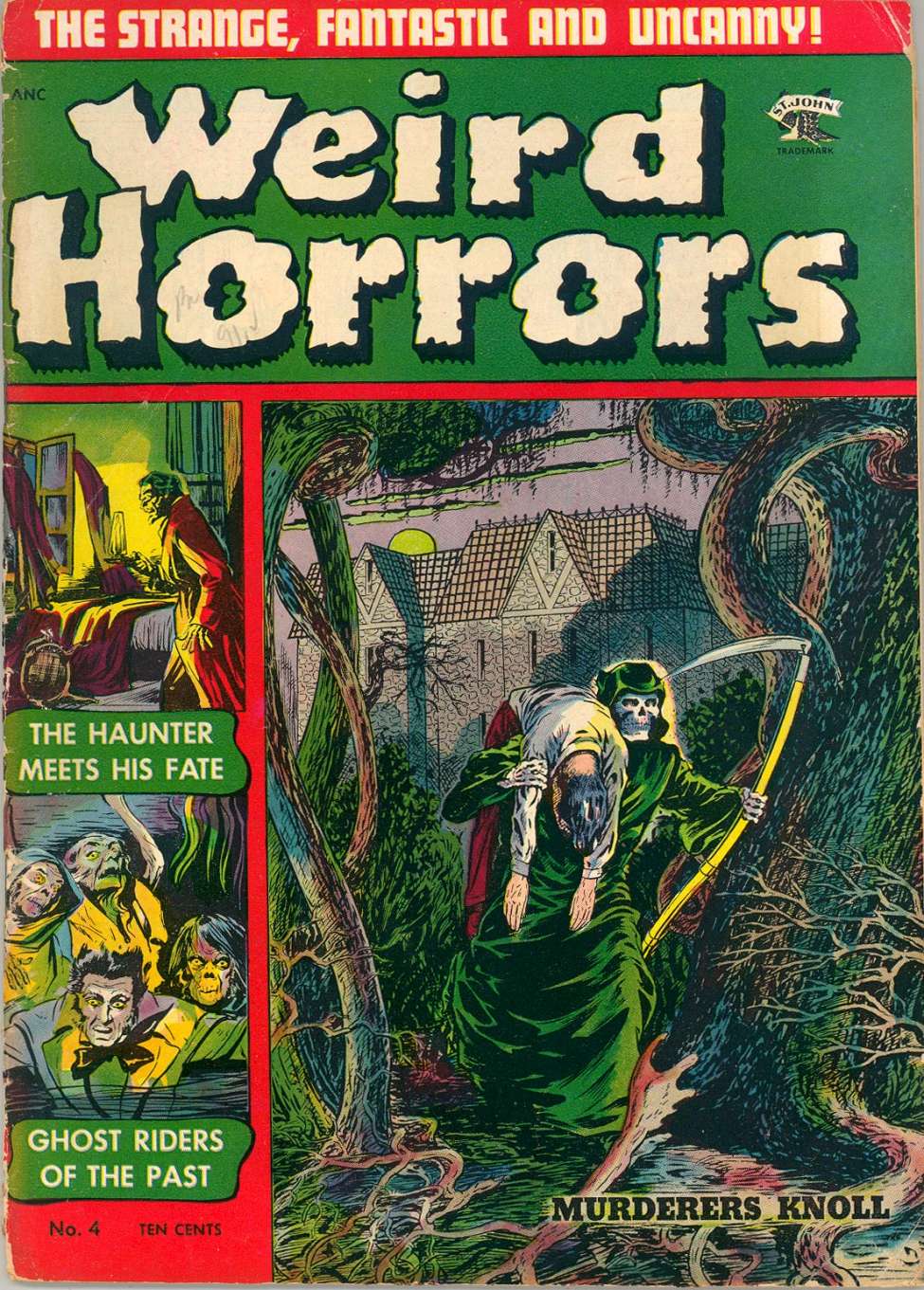 Comic Book Cover For Weird Horrors 4