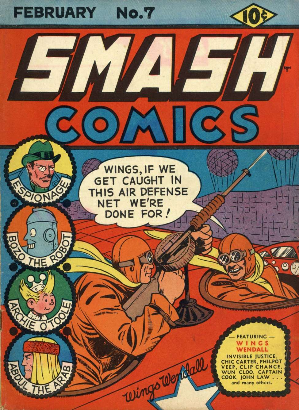 Comic Book Cover For Smash Comics 7 - Version 2