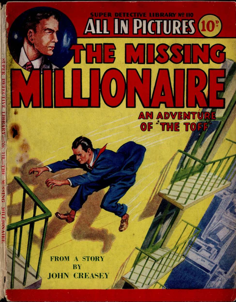 Book Cover For Super Detective Library 110 - The Missing Millionaire