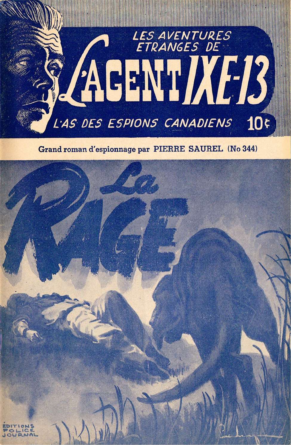 Book Cover For L'Agent IXE-13 v2 344 - La rage