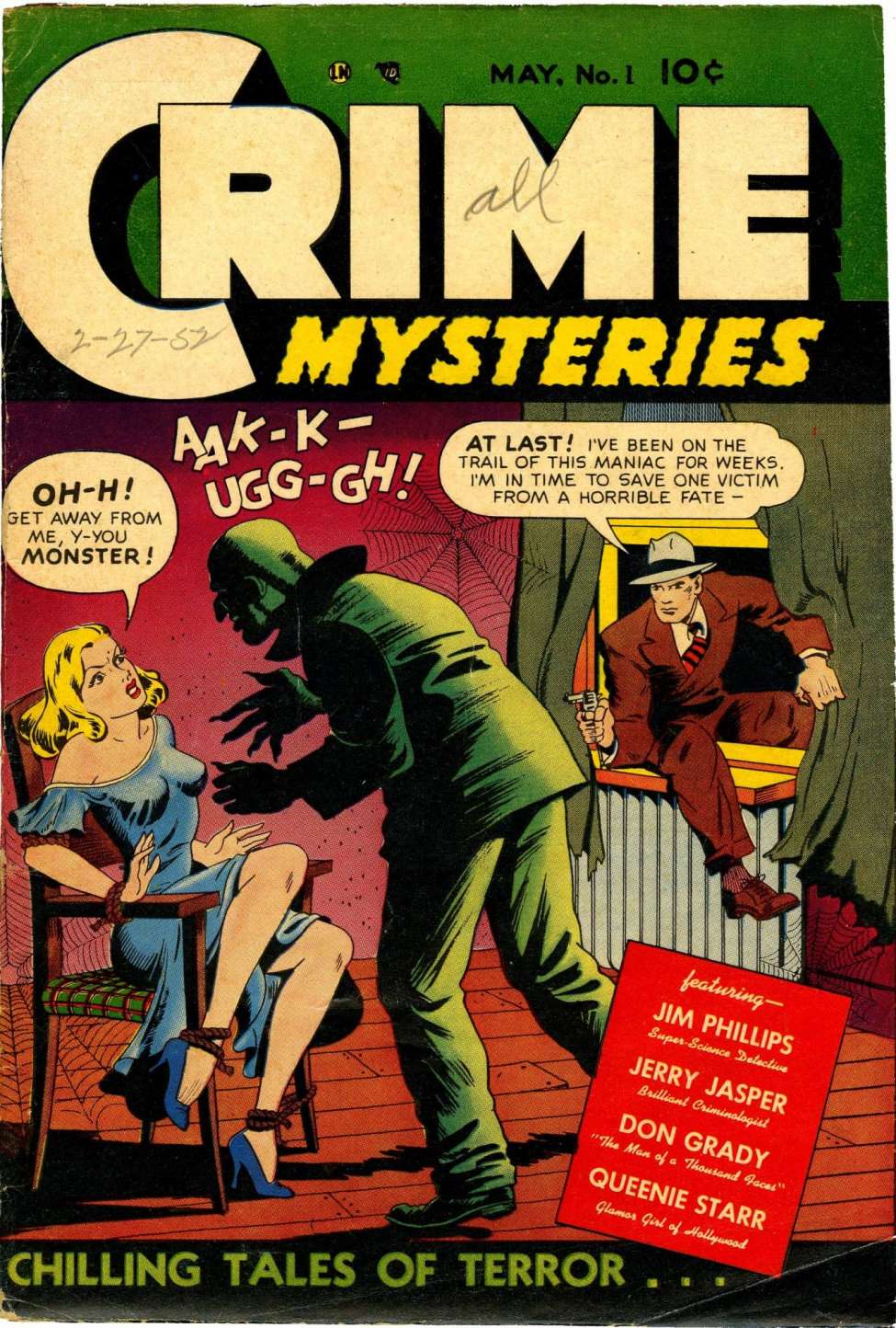Comic Book Cover For Crime Mysteries 1