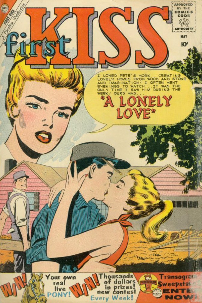 Comic Book Cover For First Kiss 14