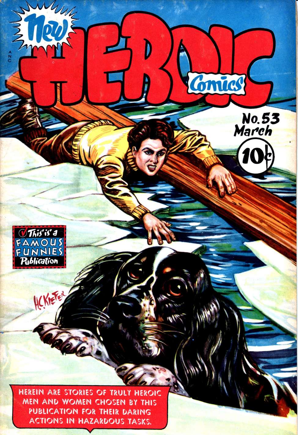 Comic Book Cover For Heroic Comics 53