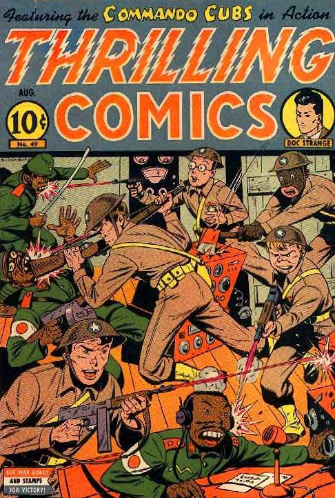 Comic Book Cover For Thrilling Comics 49