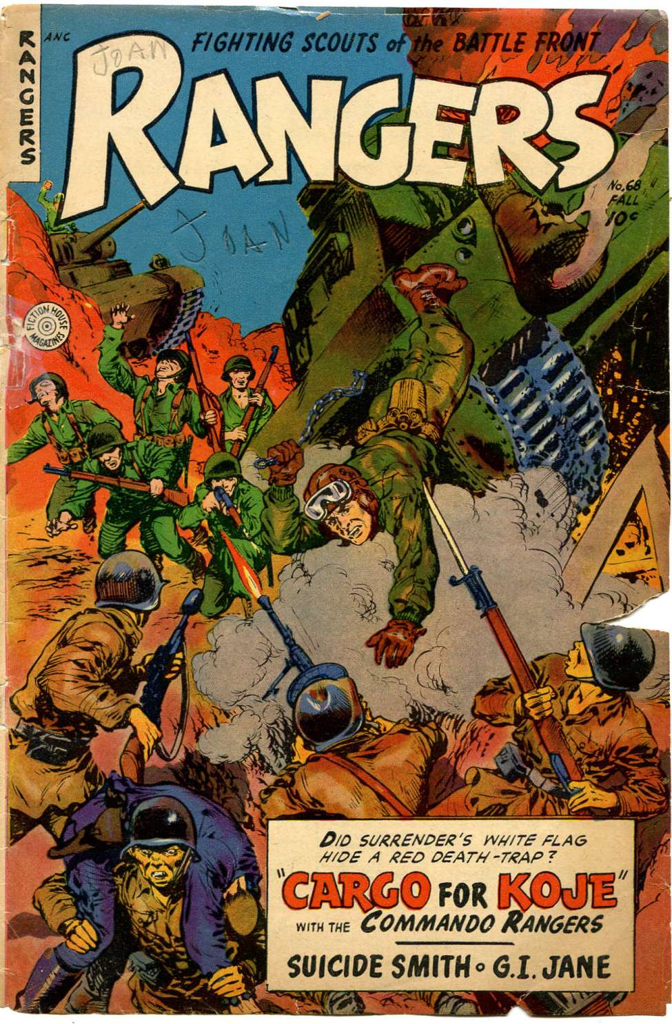 Comic Book Cover For Rangers Comics 68