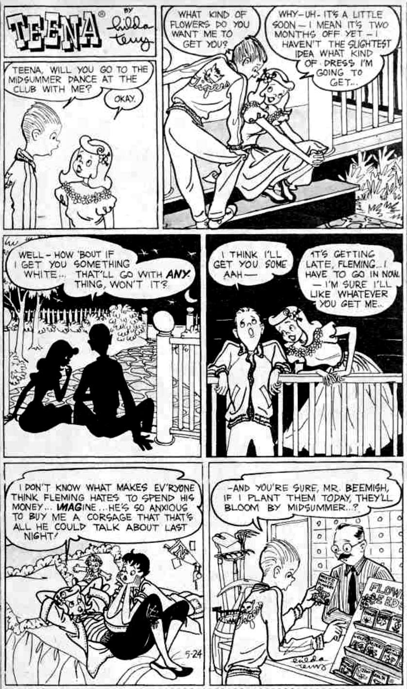 Comic Book Cover For Teena (1956)