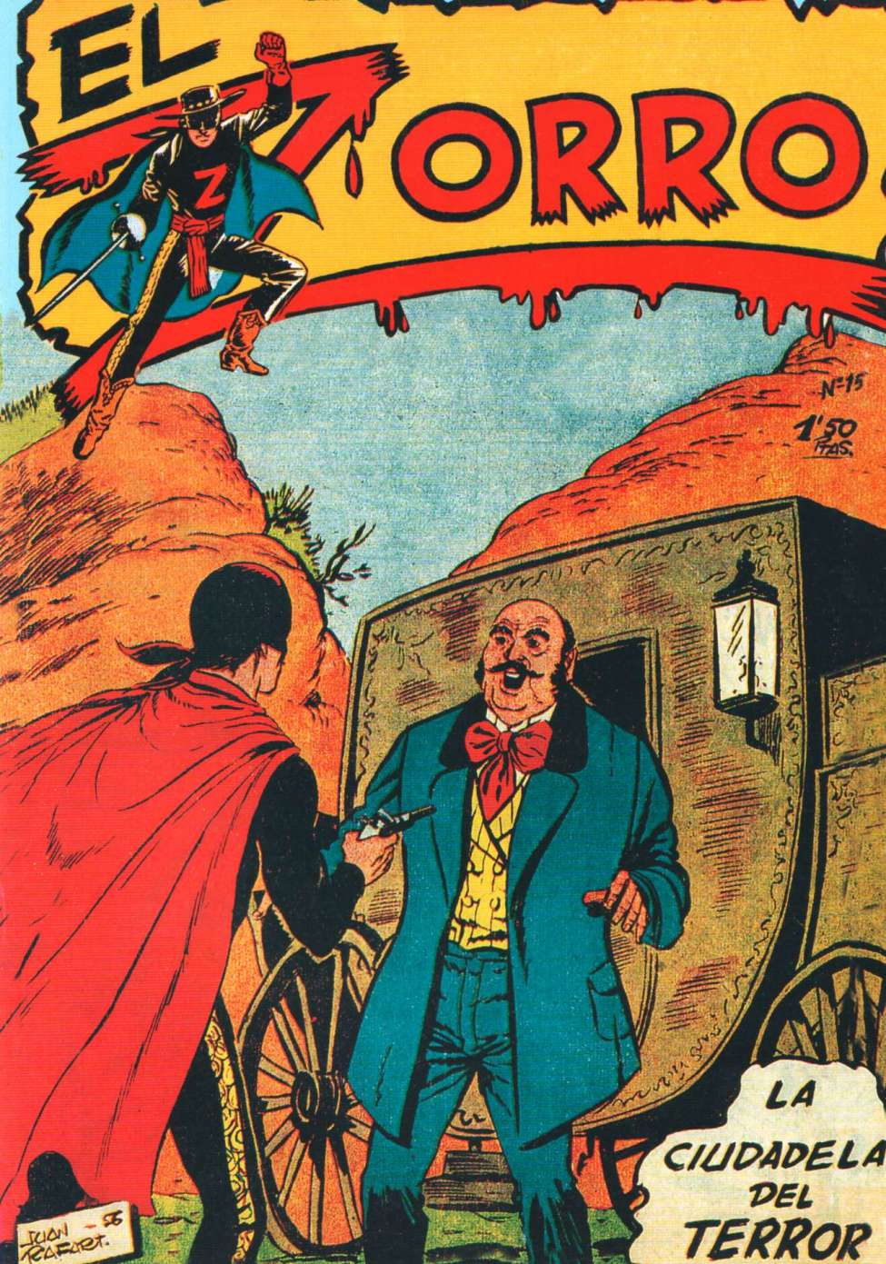 Comic Book Cover For El Zorro 15 - La Ciudadela del Terror