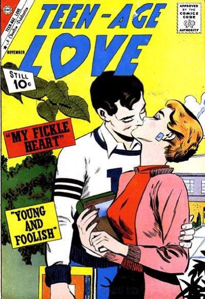 Comic Book Cover For Teen-Age Love 23