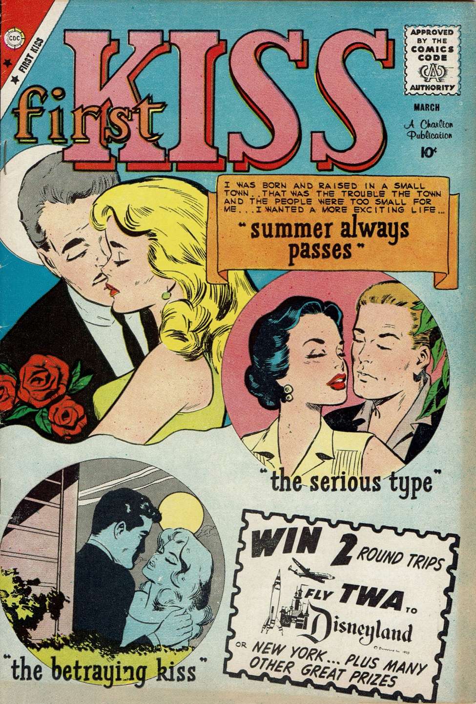 Comic Book Cover For First Kiss 13