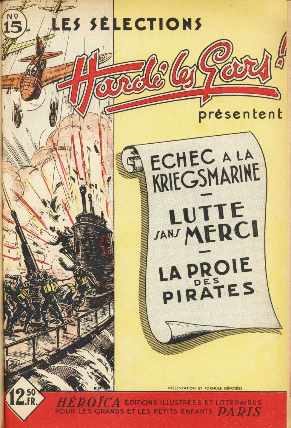 Comic Book Cover For Hardi les Gars 15 - Échec a la Kriegsmarine