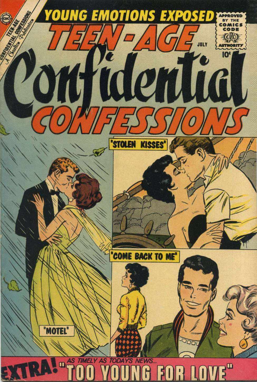 Comic Book Cover For Teen-Age Confidential Confessions 1