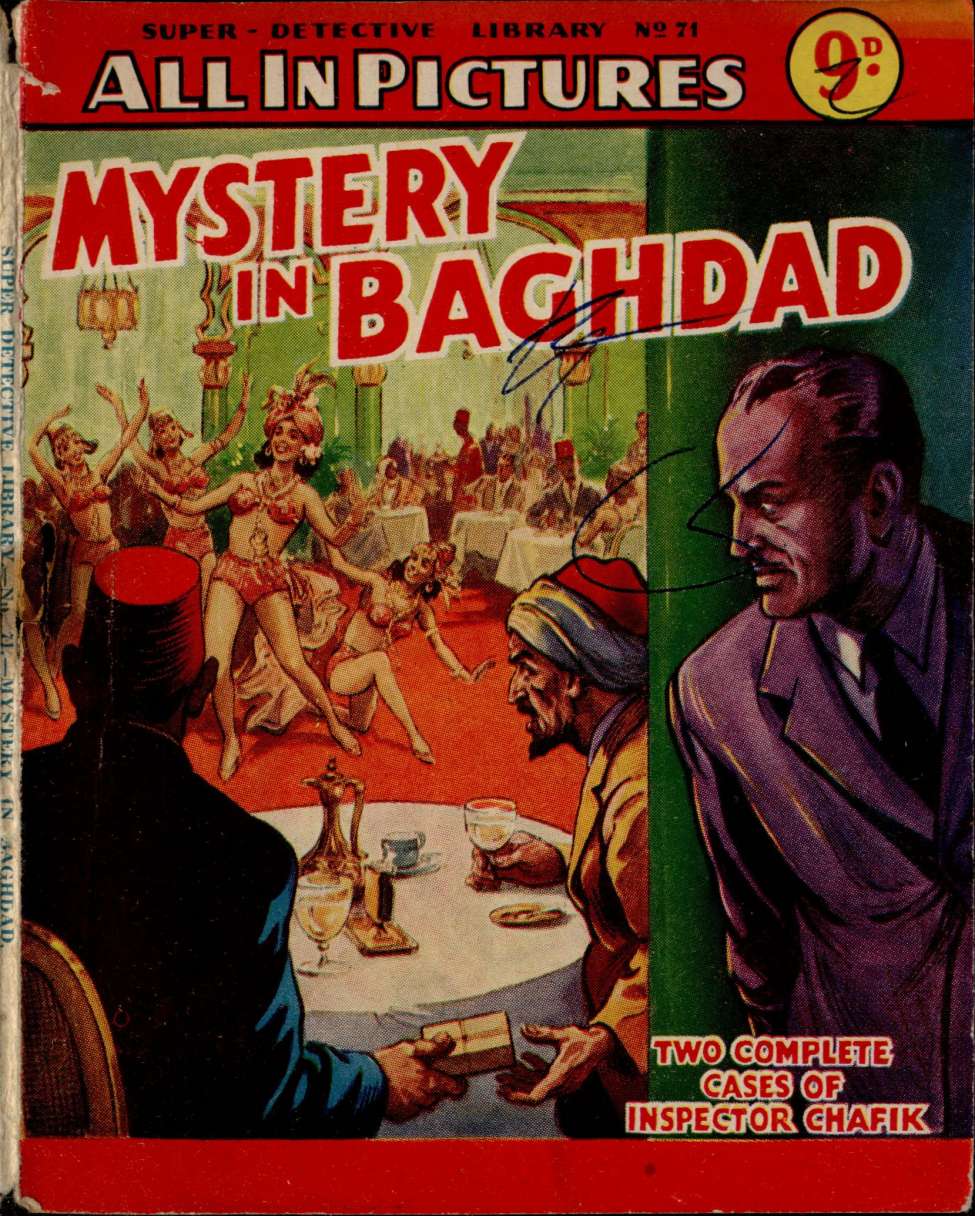 Comic Book Cover For Super Detective Library 71 - Mystery in Baghdad