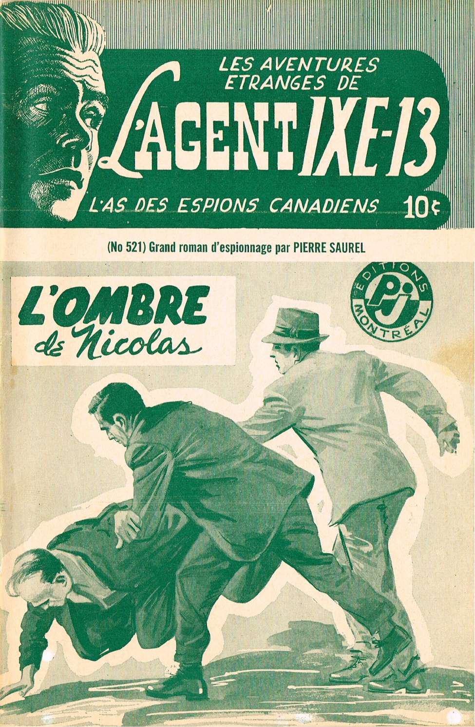 Book Cover For L'Agent IXE-13 v2 521 - L'ombre de Nicolas
