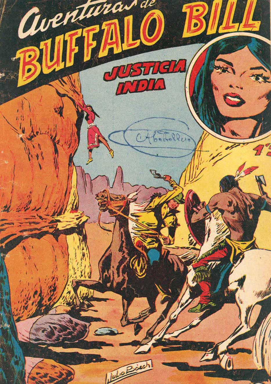 Comic Book Cover For Aventuras de Buffalo Bill 61 Justicia india