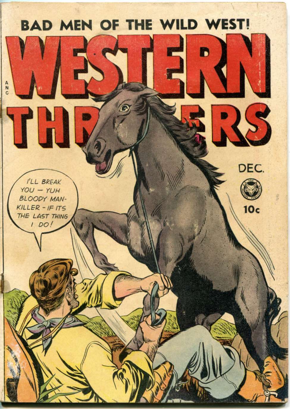Comic Book Cover For Western Thrillers 3