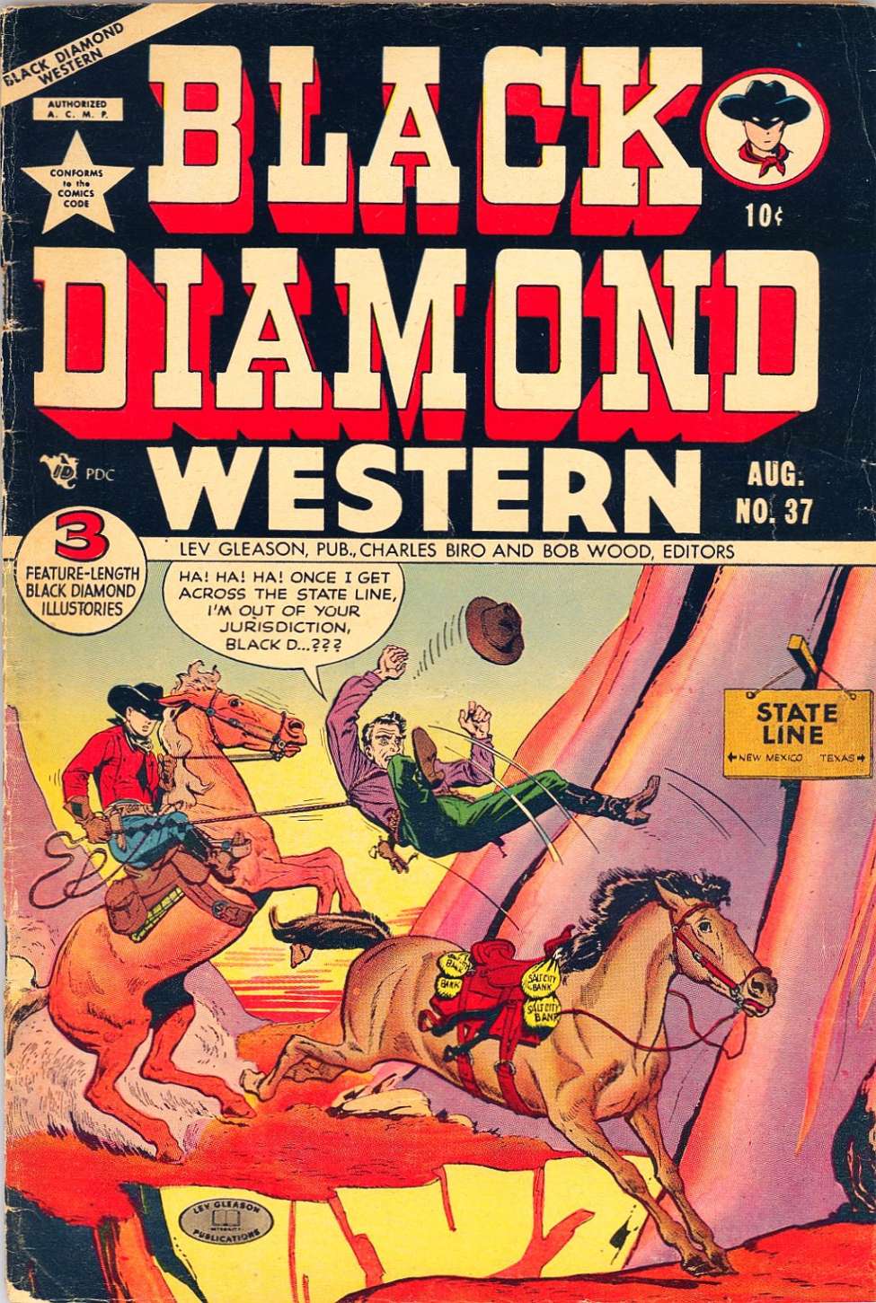 Comic Book Cover For Black Diamond Western 37