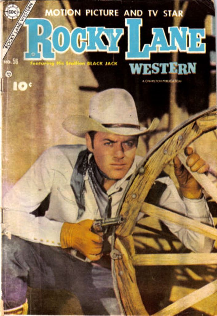 Comic Book Cover For Rocky Lane Western 56 - Version 1