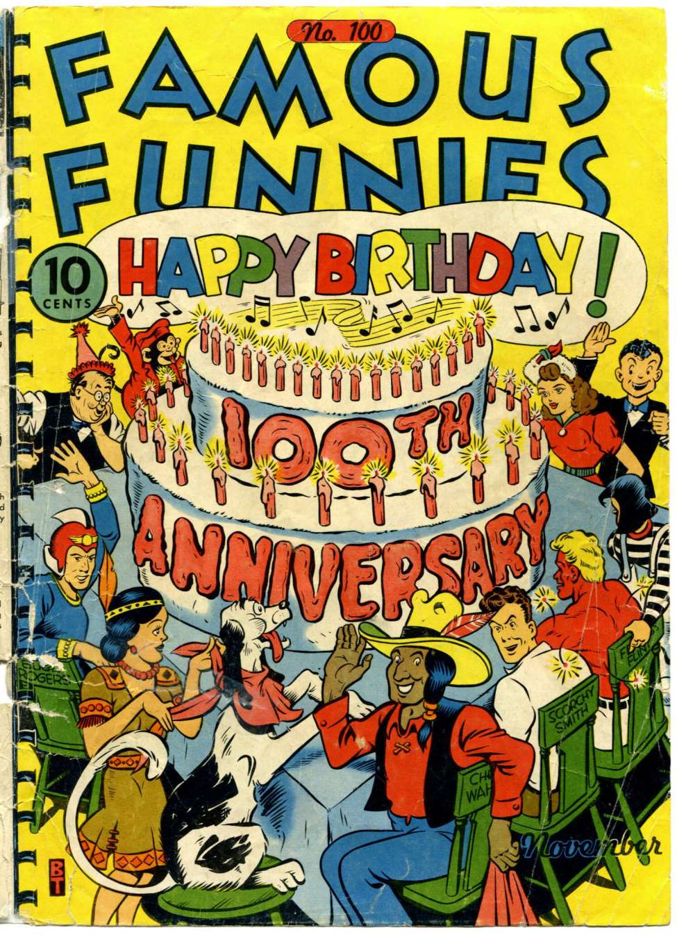 Book Cover For Famous Funnies 100