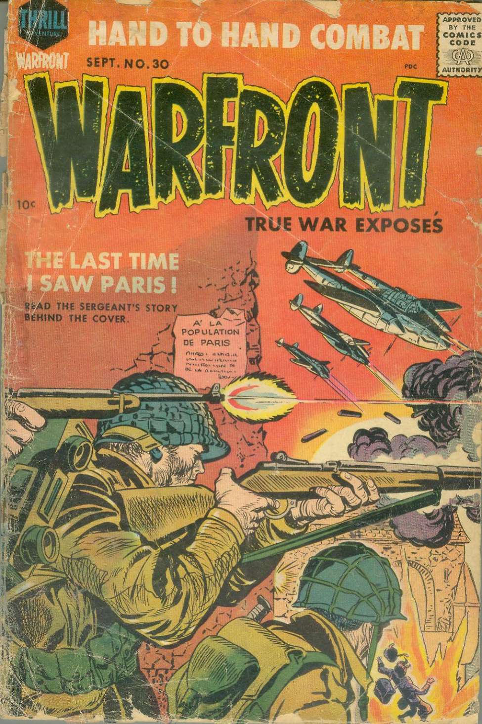 Comic Book Cover For Warfront 30